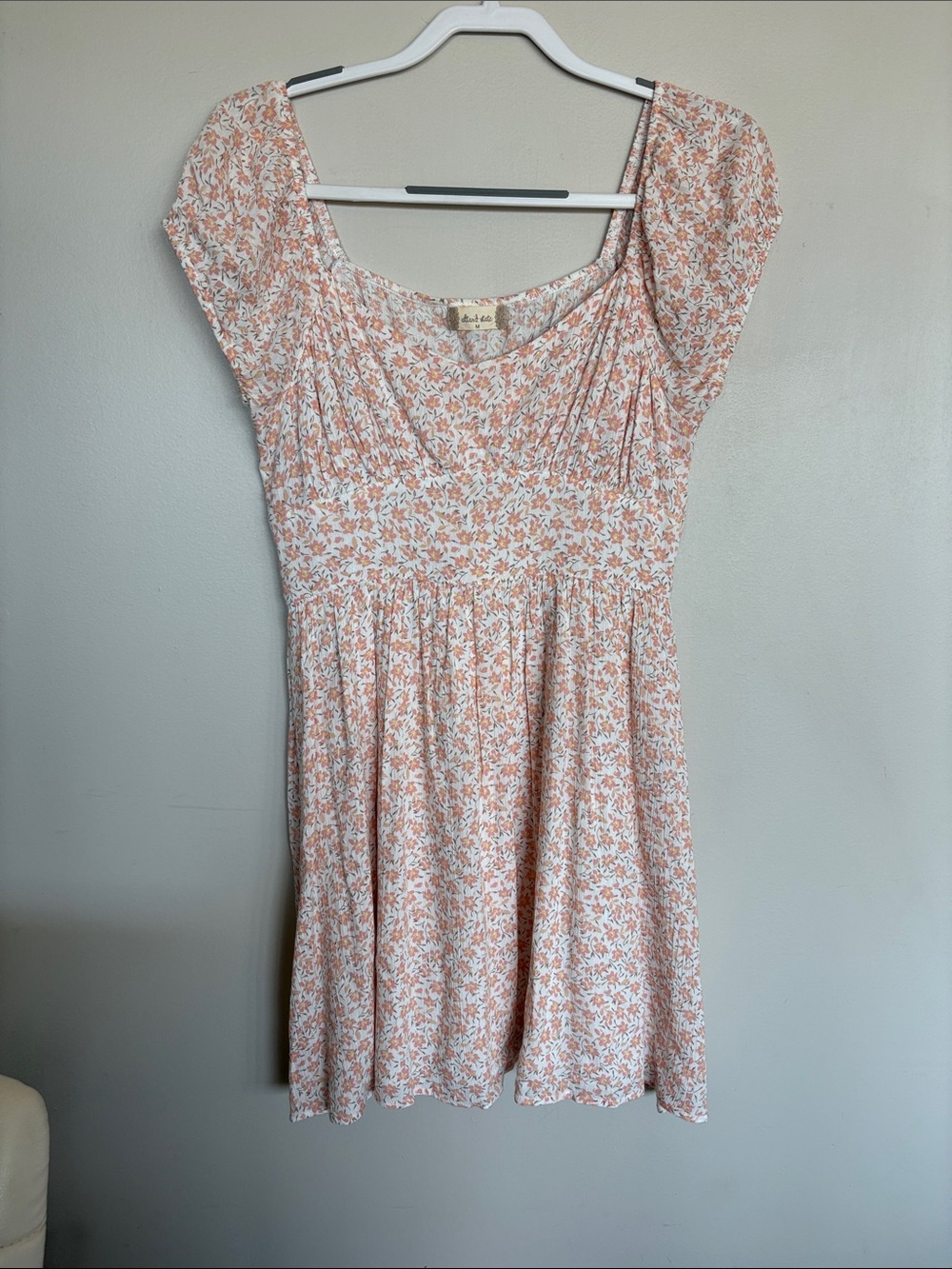 Altar’d State Floral Babydoll Mini Dress Size Medium Cottagecore - Picture 1 of 6